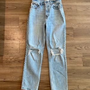 Ultra high rise 90 straight leg jeans! NEVER BEEN WORN!